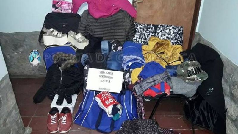 En un allanamiento recuperan prendas de vestir robadas en Aconquija