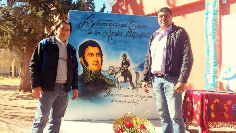 Copacabana: Presentaron la bandera de Tinogasta