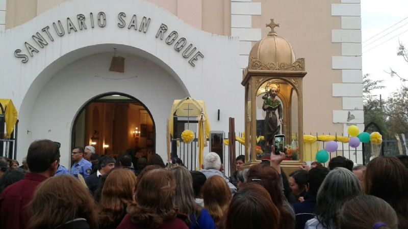 Celebraron a San Roque en La Chacarita