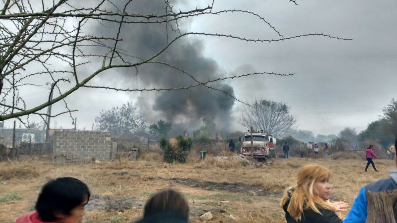 Se incendió un depósito de chatarra en Recreo