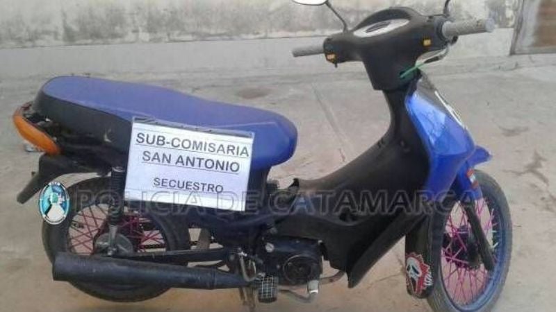 Secuestran una moto en Fray Mamerto Esquiú