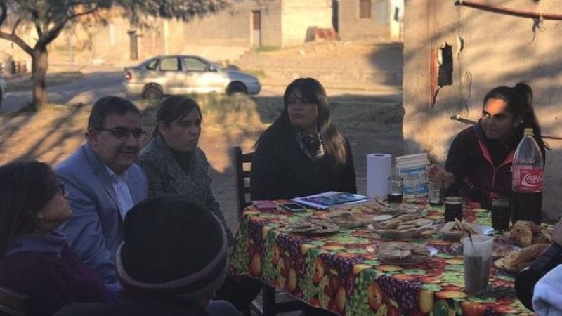 Corpacci y Jalil matearon con vecinos del norte