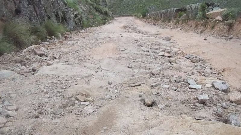 Pobladores piden pavimentación urgente de una ruta