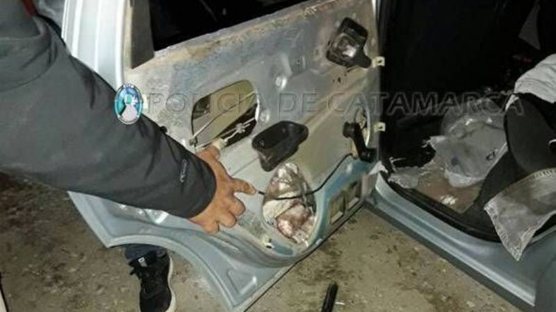 Secuestran 75 kilos de marihuana ocultos en un auto