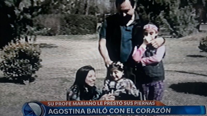 El profe y Agostina en Telefé