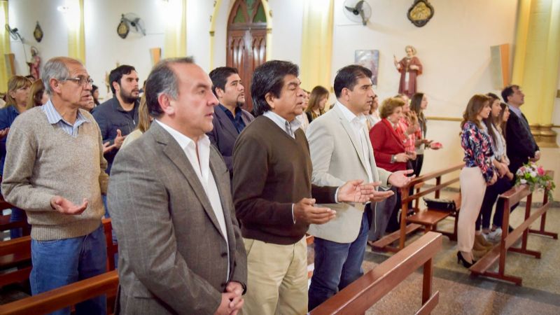 Senadores en la misa homenaje a Octavio Gutiérrez