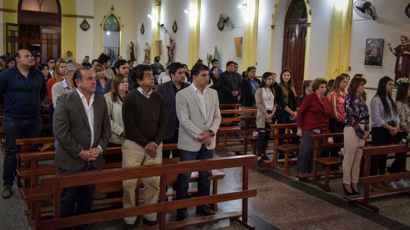 Senadores en la misa homenaje a Octavio Gutiérrez
