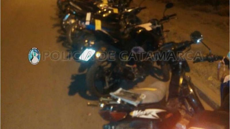 En dos horas, secuestraron 25 motos