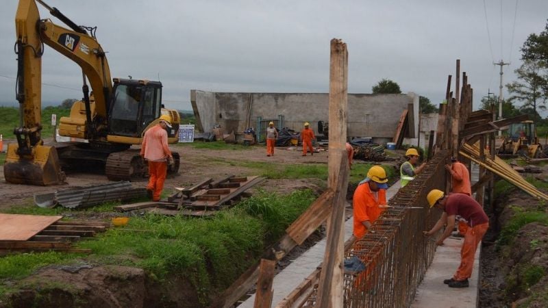 Ruta 64: Sigue la obra del puente en Bdo. de Ovanta