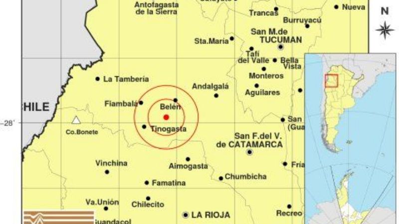 Dos sismos en la siesta catamarqueña