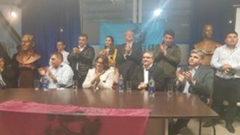 Dirigencia andalgalense en homenaje a Octavio Gutiérrez