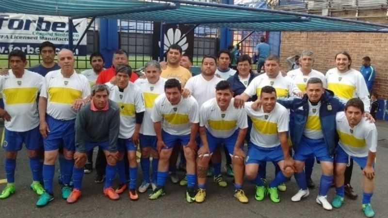 Veteranos de Icaño jugaron con "las viejas glorias" de Boca Jrs.