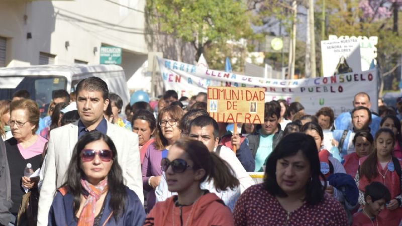 Cordero peregrinó junto al pueblo de Paclín a la Catedral