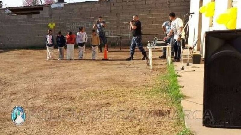 Personal policial festejó el Día del Niño en Valle Viejo