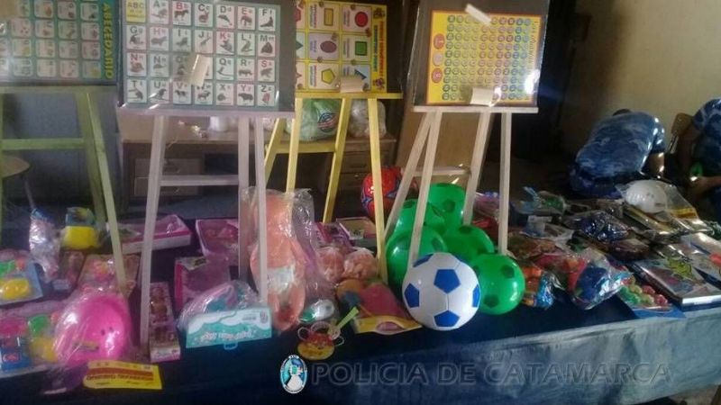 Personal policial festejó el Día del Niño en Valle Viejo