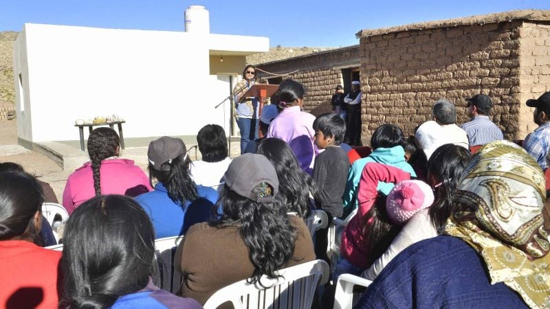 Lucía entregó soluciones habitacionales en Belén