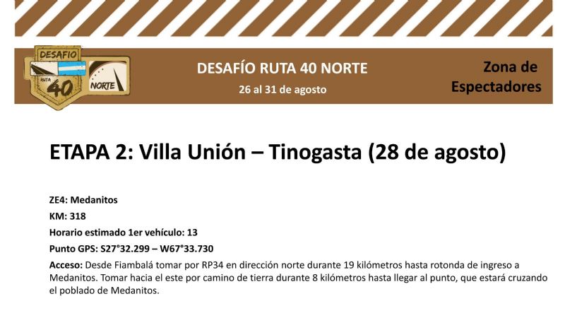 Llega a Catamarca el Desafío Ruta 40