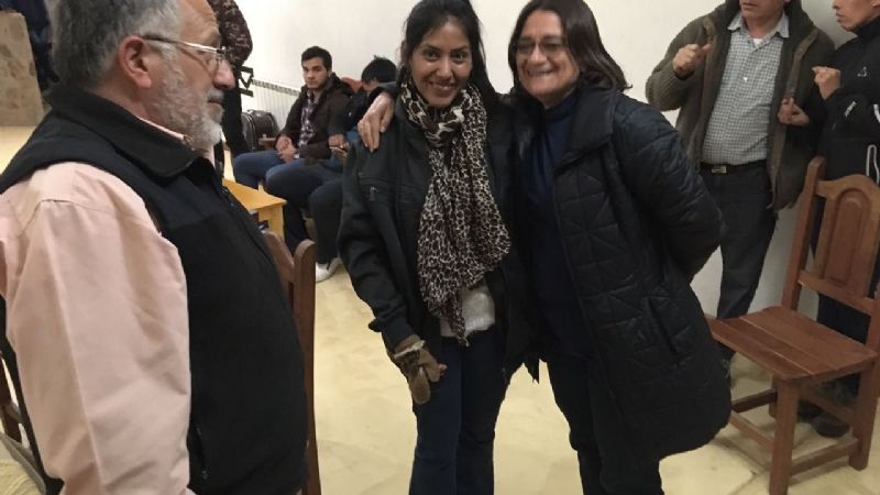 Corpacci y Jorgelina se encontraron en Laguna Blanca