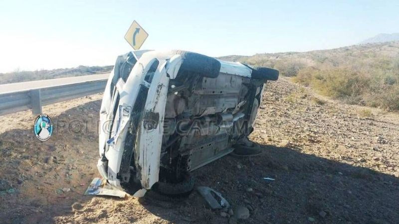 Violento vuelco en la mítica ruta 40