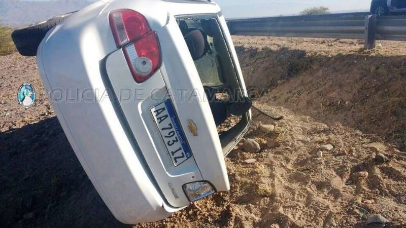 Violento vuelco en la mítica ruta 40