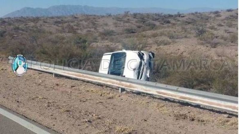 Violento vuelco en la mítica ruta 40