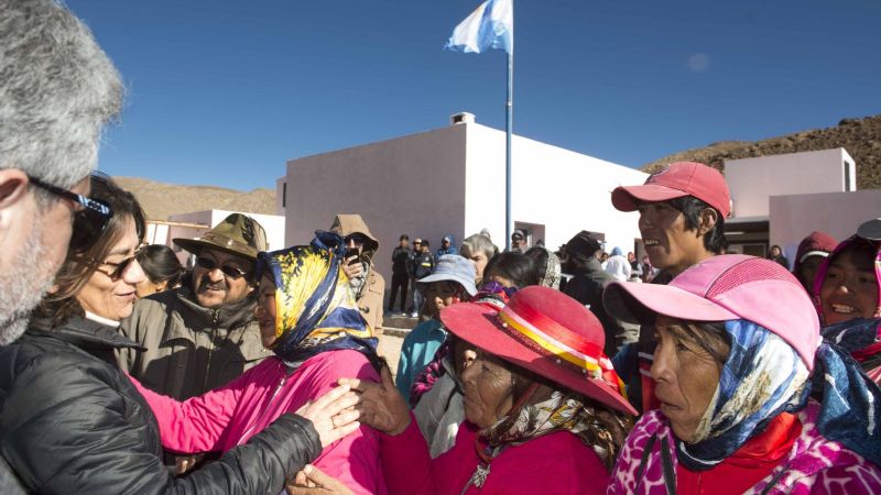 La histórica visita de Lucía, donde ningún gobernador había llegado