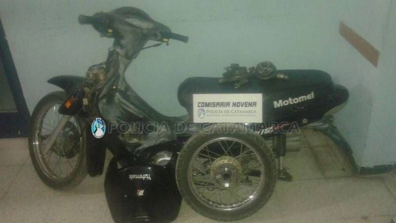 Recuperan una moto robada de una casa