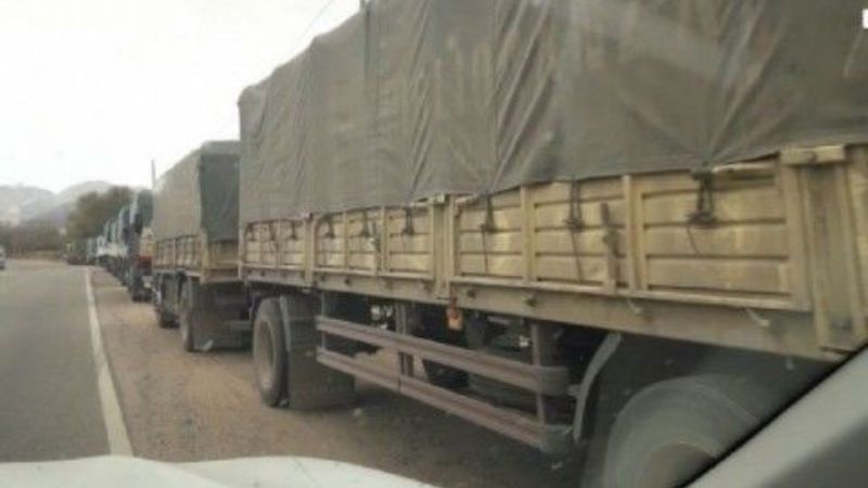 Camiones con dádivas demorados