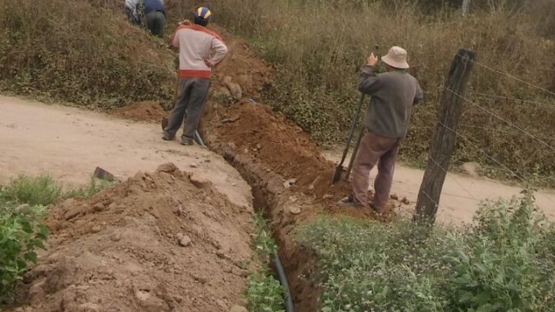 Amplían red de agua potable en La Bajada