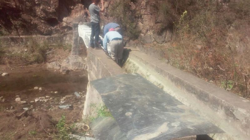 Recuperación del sistema de agua potable en Monte Potrero