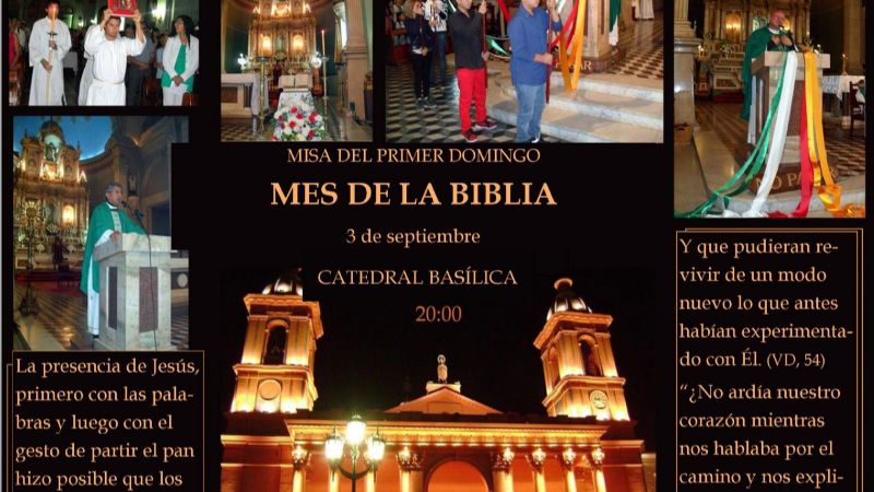Misa en el inicio del Mes de la Biblia
