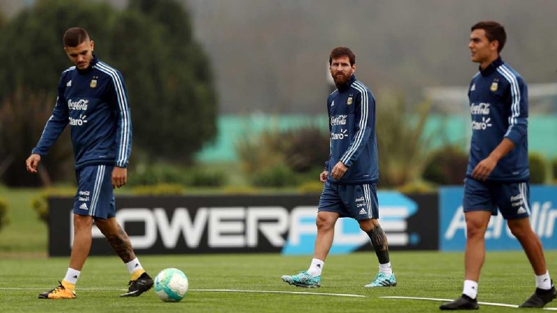 Formación inédita de Argentina ante Uruguay
