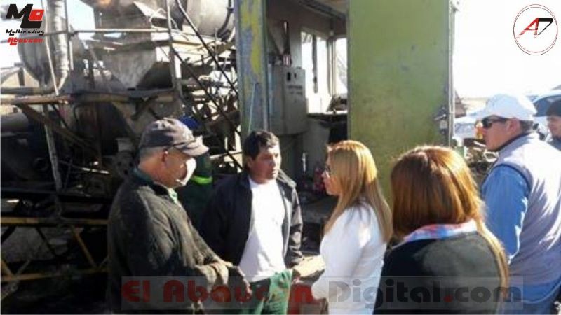 Paulón visitó planta de tratamiento asfáltico