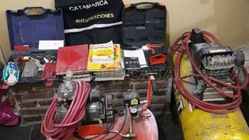 Recuperan elementos robados en un taller de chapa y pintura