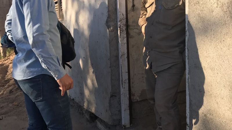 Mascheroni junto a los vecinos del B° Mi Jardín