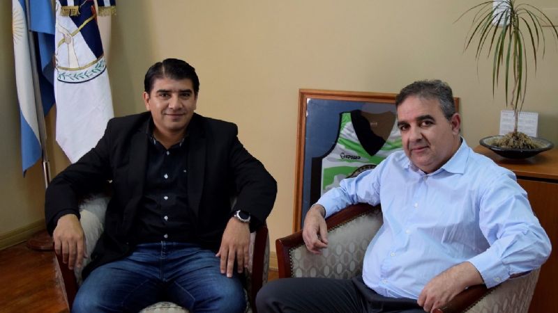 Jalil recibió al presidente de la Cámara de Senadores