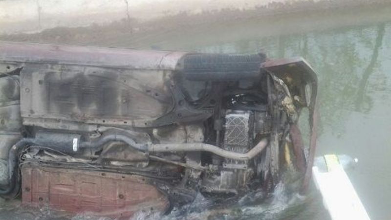Automovilista chocó contra puente de canal de riego