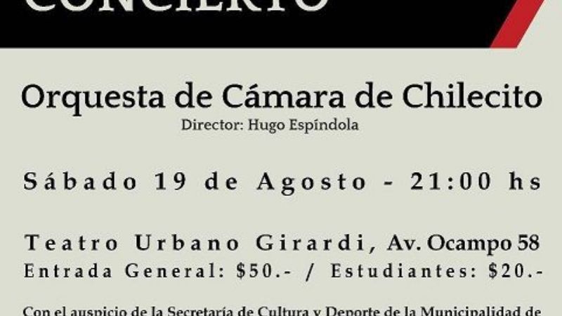 Concierto de la Orquesta de Cámara de Chilecito