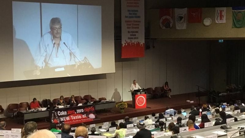 Ayala, de UATRE, en el Congreso Internacional de la UITA en Suiza