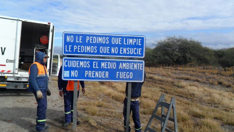 Vandalismo sin freno: Roban señales en rutas nacionales