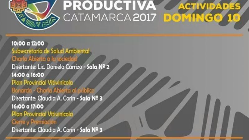 Actividades y cierre para este domingo en la Expo Productiva