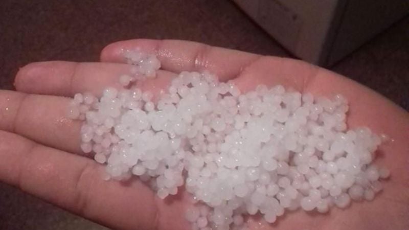 Las imágenes que dejó la caída de granizo