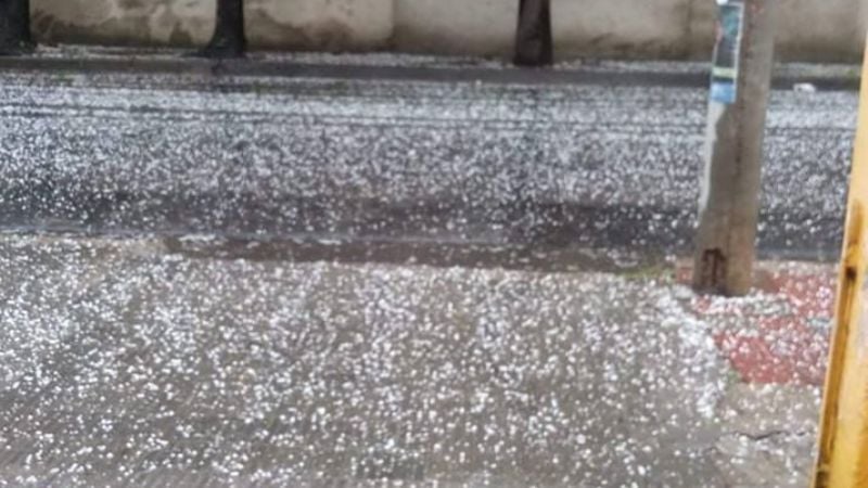 Las imágenes que dejó la caída de granizo