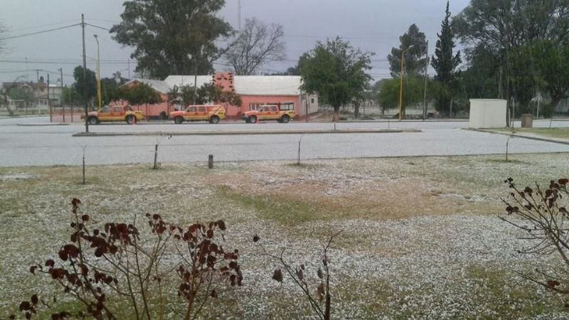 Las imágenes que dejó la caída de granizo