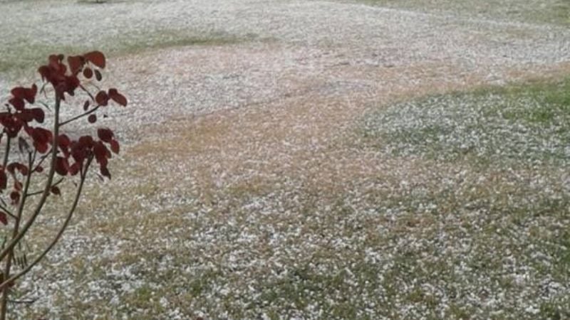 Las imágenes que dejó la caída de granizo