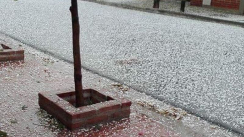 Las imágenes que dejó la caída de granizo