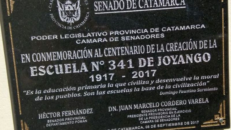 La escuela Nº 341 de Joyango festejó sus 100 años