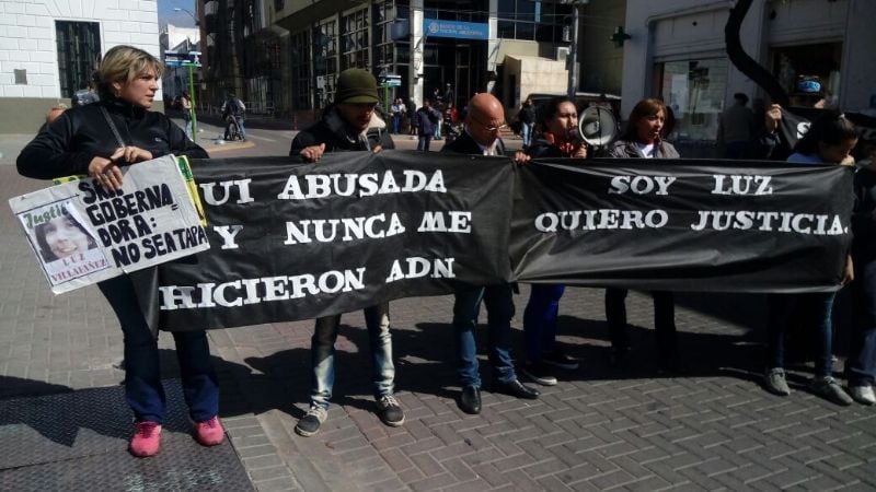 Manifestación de familiares de Luz Villafañe