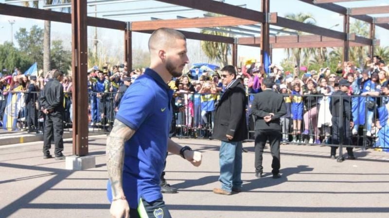 Cálido recibimiento a Boca en su llegada a Mendoza