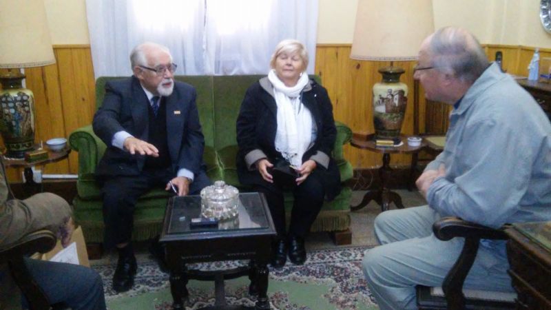 Urbanc recibió al fundador de la Base Marambio